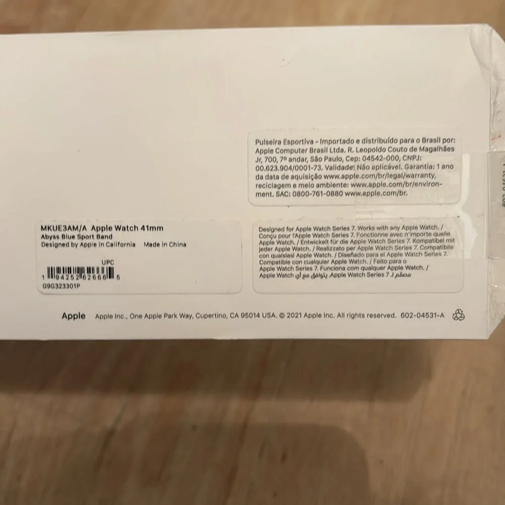 NIB Apple Watch 41mm Abyss Blue Sport Band